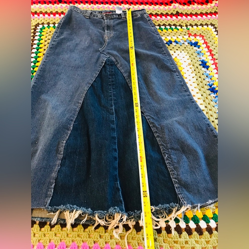 Vintage Denver Hayes handmade Maxi Denim Skirt Size 34” - Picture 10 of 12